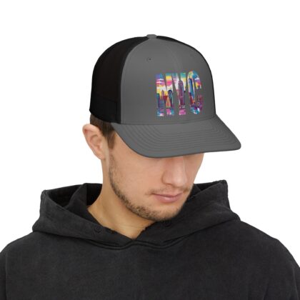 New York City Skyline Graphic Trucker Cap