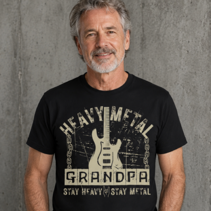Heavy Metal Grandpa Shirt