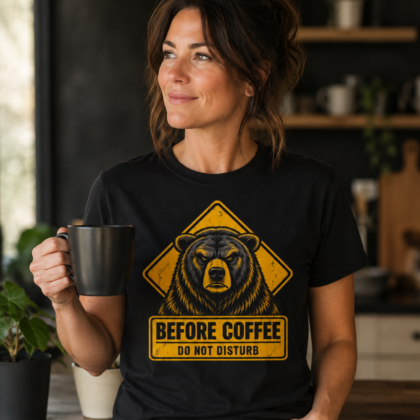 Before Coffee Grizzly T-Shirt